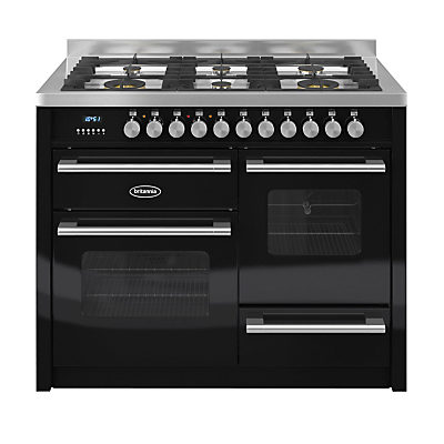 Britannia RC-11XGG-DE Delphi Dual Fuel Range Cooker Black